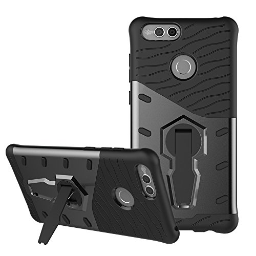Huawei Mate SE Case,Huawei Honor 7X Case SunRemex Durable Armor with Full Body Protective and Heavy Duty Protection and 360 Degree Rotating Kickstand Design for Huawei Mate SE,Huawe Honor 7X (Black)