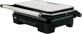 Grill Asteria Compact Mallory Grill multifunção, Luzes indicadoras de funcionamento, Alça com toque-frio e Trava de segurança 127V