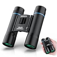 Deesoo Jumelles pour Adultes et Enfants - Compactes Jumelles 20x25 pour Observation des Oiseaux Chasse et Jeux de Sport