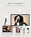 Syntech Selfie Light, 60 LED High Power Rechargeable Clip Light with Soft Diffuser, CRI 95+, Adjusted 3 Light Modes for Phone, iPhone, iPad, Laptop, Video Light for Makeup, TikTok, Live Stream, Vlog
