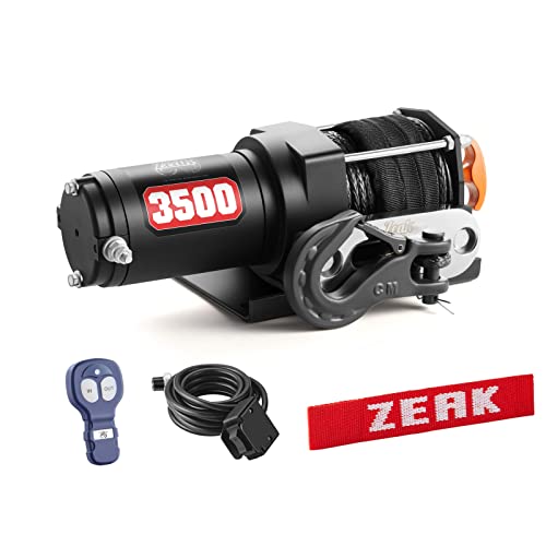 ZEAK 3500 lb. Advanced 12V DC Electric Winch, Off Road Waterproof