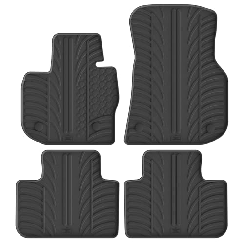 Alfombrillas de goma exclusivas para BMW X4 G02 con perfil T y clips