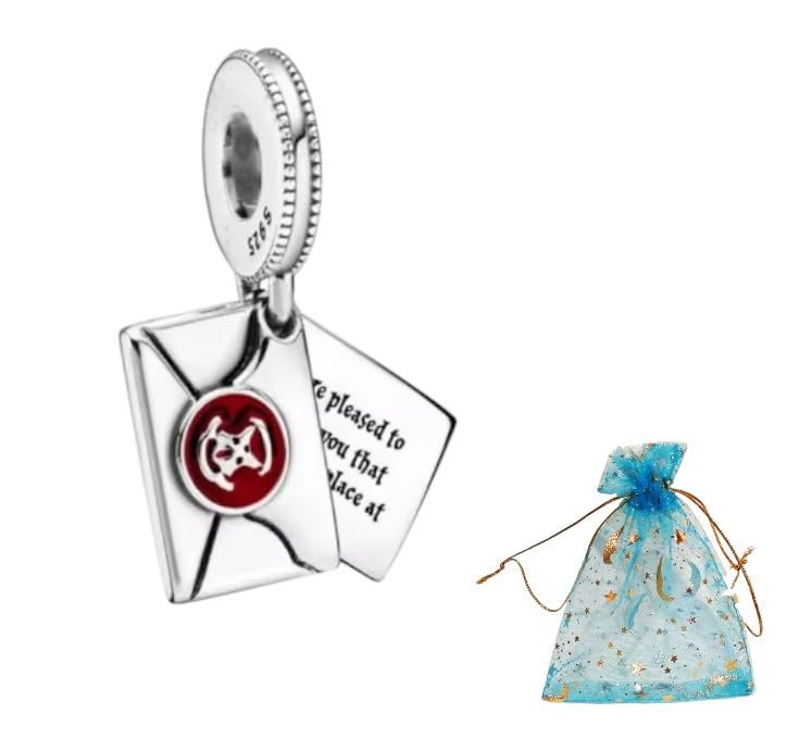 Charm de plata s925 inspirado en Harry con bolsa negra ideal para regalo de fans