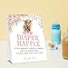 Diaper Raffle Tickets for Baby Shower Game, 1 Standing Sign & 50 Guessing Cards for Baby Shower Party Decoration, Holy Cow, Boho Pink Highland Cow