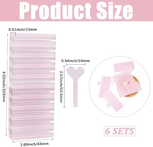SOFPLATE 6 Sets Nail Foil Storage Box 10 Grid Nail Transfer Paper Organizer — 사진 2