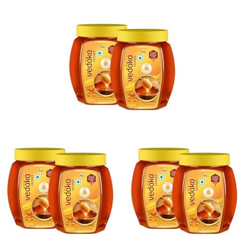 Image of Amazon Brand - Vedaka Honey | 2 Kg | 100% Pure| No Added Sugar or Adulteration | Product of India | Pack of 6, Each 1 Kg (Previously Kitchen Cheer)
