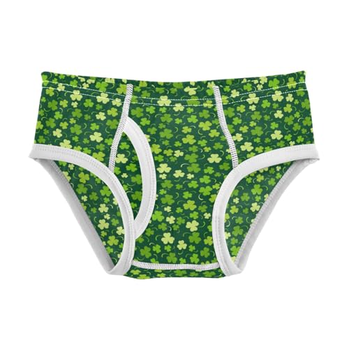 Boys' Exclusive Briefs Toddler Underwear 95% Combed Cotton Boxerbriefs 2T St Patrick Clover Pattern38