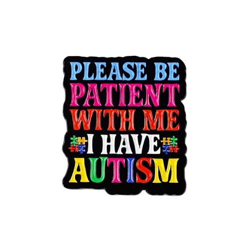 Please Be Patient With Me I Have Autism Pin Brooch Autism Awareness Enamel Pin Gift For Autistic Friend Puzzle Piece Lapel Badge Be Kind Neurodivergent Brooches Inclusive Message Accessories