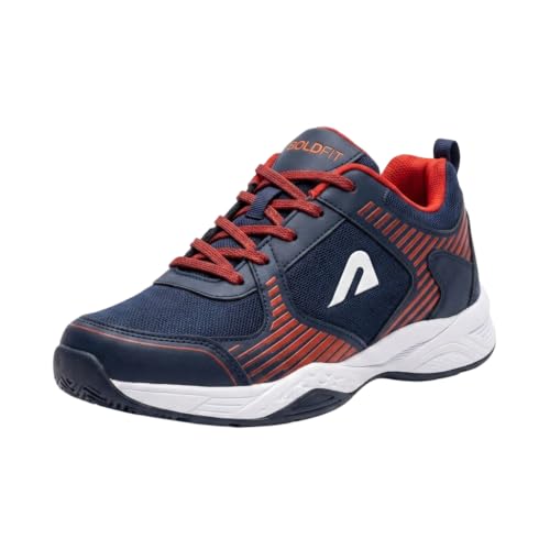 Image of Boldfit Badminton Shoes for Man Lightweight Non Marking Shoes for Badminton Breathable Anti Skid Shoe for Man Shuttle Non Marking Indoor Shoe for Pickleball, Tennis, Padel
