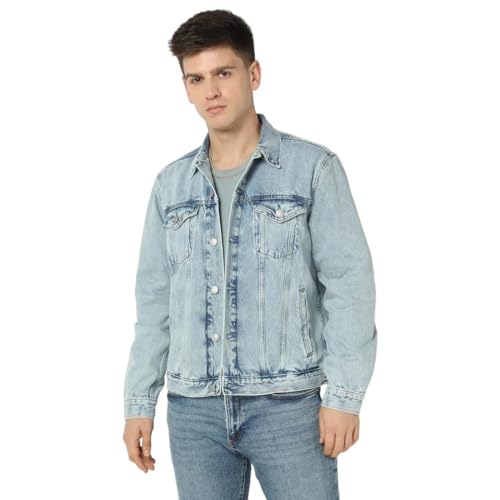 Image of GAP Men's Cotton Elastane Classic Denim Jacket