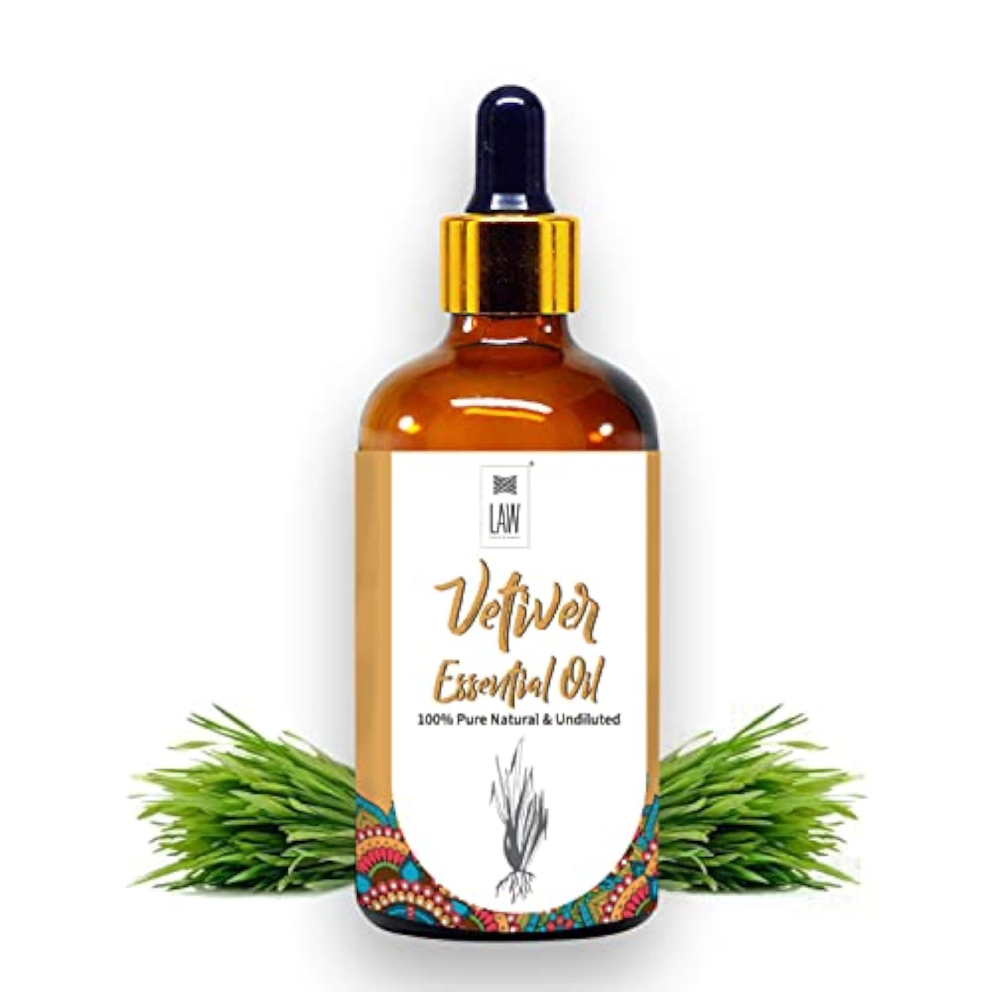 100% Pure Vetiver Essential Oil, Natural & Undiluted