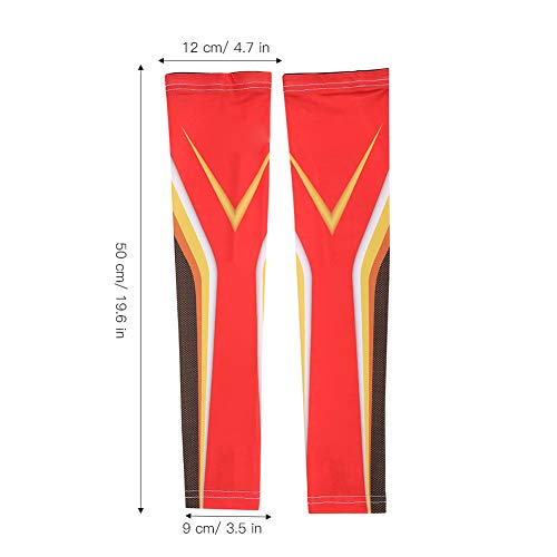 Mangas de braço 1 par de aquecedores de braço coloridos anti-UV Ice Silk Capas de braço para equipam