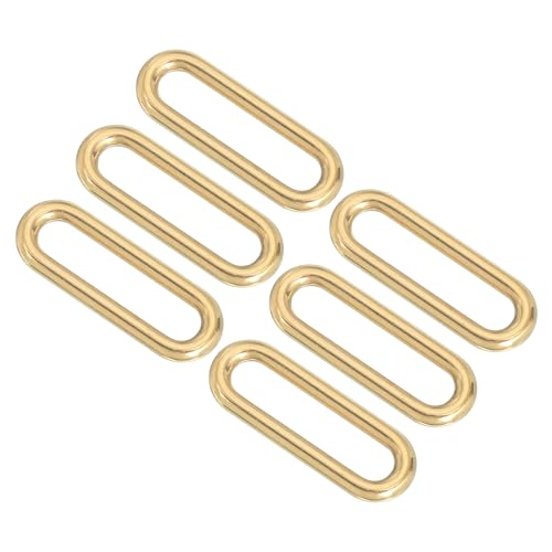 Anneaux en métal ovale doré uxcell pour sangle de sac et loisirs créatifs DIY