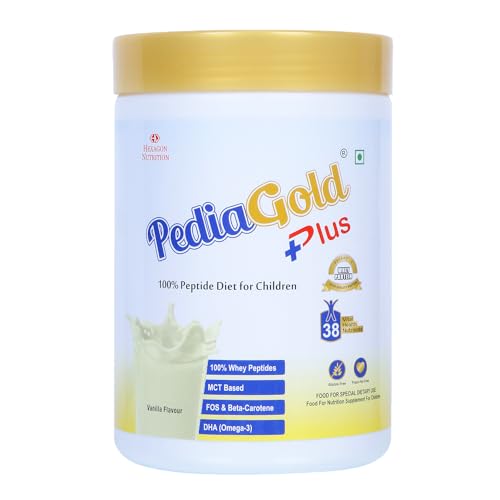 PEDIAGOLD PLUS- 100% Peptide Diet for Children - Vanilla Flavour - 400g