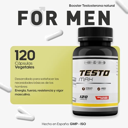 Miniatura 2 de Testosterona Hombre Energía, Fuerza, Musculación Y Vigor Maca Andina, Ginseng, Tribulus Y Taurina Estimulante Energético Mejora El Rendimiento Deportivo Y Muscular Vigorizante 120 Cápsulas