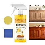 Spray lucidante legno alla c-era apis | Lucidante spray alla c-era a-pi 120ml legnos | nebbias lucidare ceras apis mobili legno con spugna e asciugamano | Olio nutriente naturale per mobili per tavolo