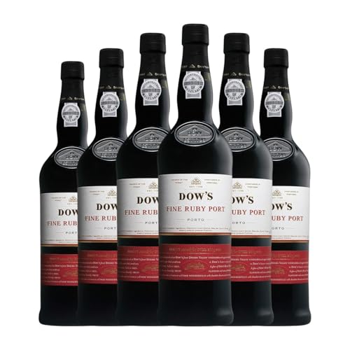 Dow's Port Fine Ruby Porto 75 cl Vino generoso (Caja de 6 Botellas de 75 cl)