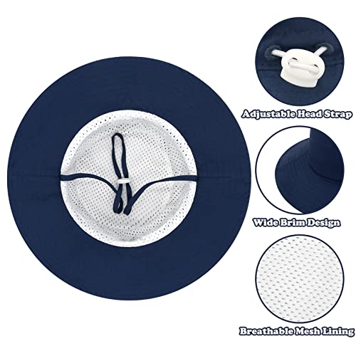 Baby Sun Hat Toddler Sun Hat Wide Brim Toddler Bucket Hat Infant Sun Hat for Boys Girls UPF 50+ Kids Hat Baby Beach Hat3