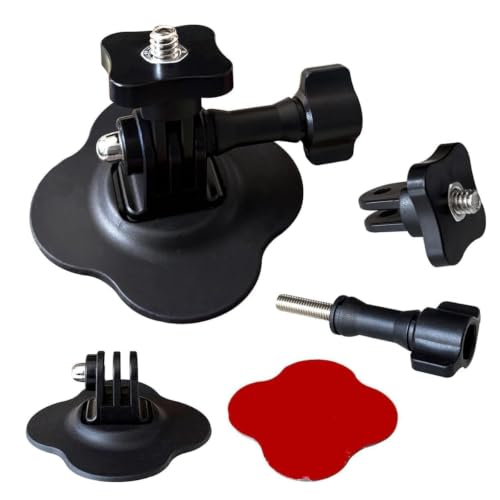Image of Flexible Adhesive Helmet Mount Base for Insta360 X5, X4, X3, X2, Ace Pro & Ace, Curved Stick-On for Cycling, Biking, Skiing & Motorcycling (Action Camera Helmet Mount Base)