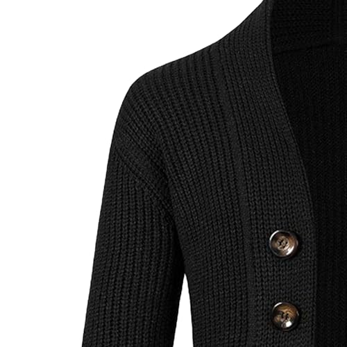 JEKE-DG Men's Button Down Casual Winter Sweater Long Sleeve Open Front Solid Sweater Knitted Fashion Cardigan Sweaters3