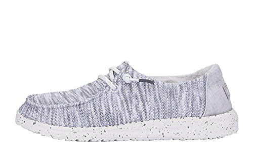 Image of HEYDUDE Women's Wendy Chambray | Women's Shoes | Women's Lace Up Loafers | Comfortable & Light-Weight