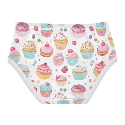 Girls Underwear Soft Cotton Cupcakes Kids Panties in Sizes 2/3t, 4t, 5t, 6 and 82