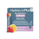 Hydralyte Verisol Collagen Packets with Electrolytes, Hydration Packets with Collagen for Women and Men, Electrolytes Powder with Collagen for Travel and Daily Hydration with Vitamin C (30 Count)