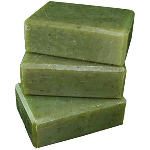 Traverse Bay Bath and Body- All natural handmade cold process bar soap, Eucalyptus and Peppermint, made in the USA, essential oils. 3 bar pack 15 + oz. For men and women, face and body. Cover