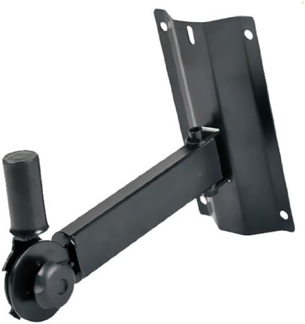 Pyle 90°-30° Angle, Tilt, Rotation Adjustment & Solid-Steel Pin Serves As Safety-Stop Mount Speaker Bracket Stands-Dual Universal Adjustable W/ 12.5'' Distance From Wall (Pstndw15)