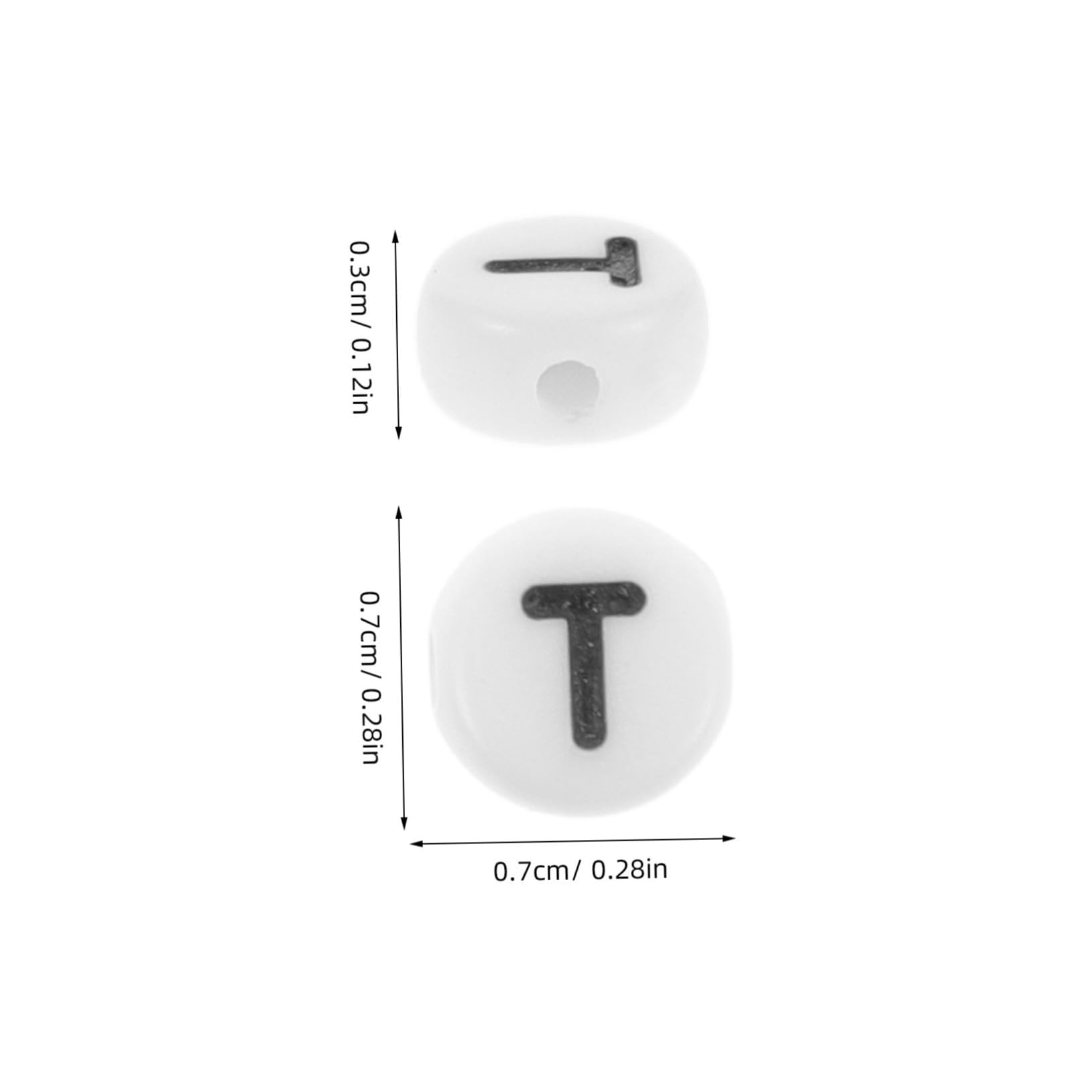 Operitacx 2500piezas Abalorios Letras Para Pulseras Collares y Manualidades Accesorios Creativos Para Joyas Personalizadas