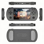 U8 Retro Games Console Handheld - 4.0 Inch IPS Screen, 64GB with 15000+ Games, 20+ Emulators Supported, Dual TF Card Slots, Long-Lasting - Portable Retro Game Console for Adults & Kids (Black)
