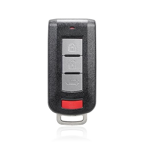 Coque de clé Mitsubishi Outlander Lancer 2008-2018 : boîtier télécommande 4 boutons de rechange