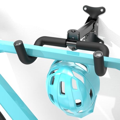Housolution Soporte De Pared Para Bicicletas   Acolchado de Espuma EVA, Acero Al Carbono, Ajustable Para Bicis De Carretera, Montaña E Híbridas Hasta 48,5 Lbs. Ahorra Espacio En Garaje/Casa, 1 Paquete