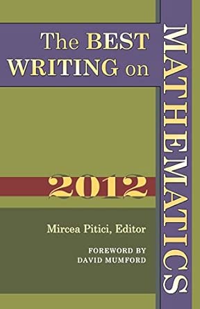 The Best Writing on Mathematics 2012: 3 2012th Edition book cover