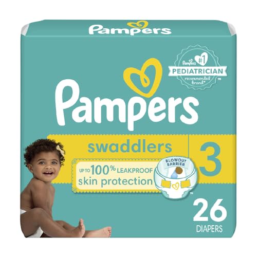 Image of Pampers Swaddlers Diapers - Size 3, 26 Count, Ultra Soft Disposable Baby Diapers