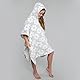 Bedlam Poncho, Kinderponcho, Mädchenponcho, Jungenponcho, Fleece-Hoodie, tragbarer Überwurf, Polyester, Duck Egg, 75 x 92.5cm