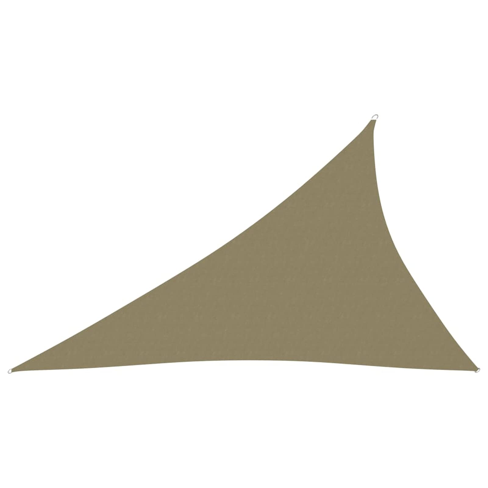 Parasole a Vela Oxford Triangolare 3x4x5 m Beige,Tenda a Vela Impermeabile Rettangolare Vela Ombreggiante Parasole Protezione Raggi U V per Esterno Giardino terrazza