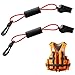 Seenelling 2 Pcs Whistle with Lanyard for Safety Boat Whistle Coast Guard Approved Float Boat Marine Camping Hiking Hunting Fishing Survival Rescue Signaling ski Accessories (Black and Red)