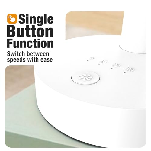 Image of Orient Electric Elfie Rechargeable Personal Fan | 90 Adjustable Airflow | 1800 mAh Battery | 4 Speed Modes | Quiet Operation | USB Type-C Charging | Compact Mini Fan (White)