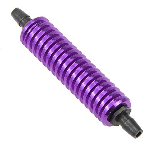 Fuel Tank Air Cooler for 1/8 1/10 Rc Nitro Car Engine Off Road Monster Truck Upgrade Parts Back Pressure Oil Saving, Cojoys (Purple)