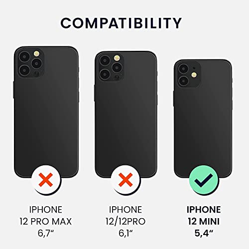 Image of VONZEE Liquid Silicone Soft Back Cover for iPhone 12 Mini Case, Shockproof Slim Camera & Full Body Protection Non Yellowing Cover with Microfiber Lining & Logo Cut (5.4 Inch) -White