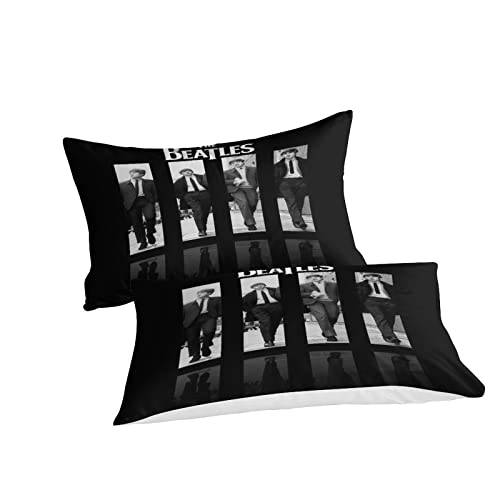 The Beatles 3D Rock ‘n’ Roll Effet Imprimé Ensemble De Housse De Couette avec Taies d’oreiller,Microfibre Groupe de Rock… - Les Beatles, Paul McCartney, John Lennon, RIngo Starr, George Harrison The Beatles 3D Rock 'n' Roll Effet Imprimé Ensemble De Housse De Couette avec Taies d'oreiller,Microfibre Groupe de Rock… – Image 3