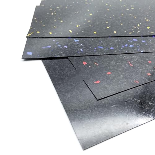 200x300mm Multicolor Carbon Fiber Plate Marble Texture 3K Hardness Composite Board Panel Sheet Thickness 1mm 2mm 3mm 4mm 5mm 3k Carbon Fiber(4.0mm Yellow)