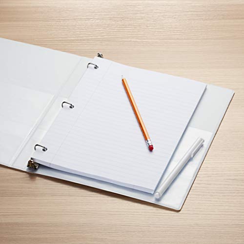 Amazon Basics Wide Ruled Loose Leaf Filler Paper, 120 Sheets, 10.5 X 8 Inch, 6-Pack #TOP4