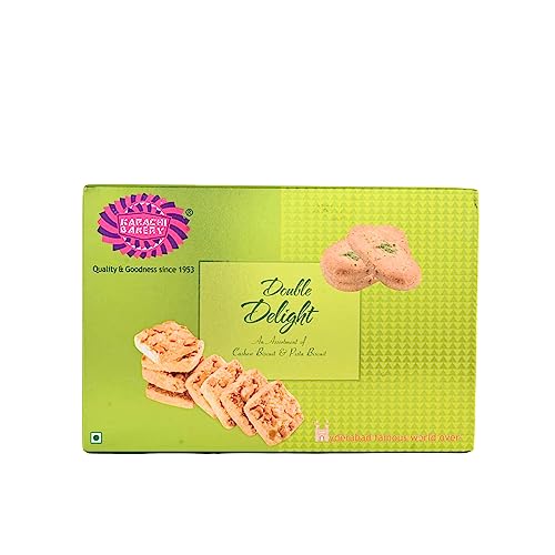 Image of Karachi Bakery Double Delight with Cashew and Green Pista, 400g (Pack of 3)
