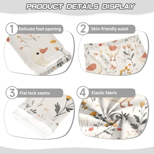 Girls Leggings Goose Toddler Girls Clothes Leggings for Girls Toddler Girls Leggings 3-4T3