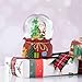 Christmas Snow Globes Glitter Water Globe with Musical Snow Globe Plays We Wish You a Merry Christmas - Santa Xmas Snow Globe - Holiday Decoration(5.5 inch)