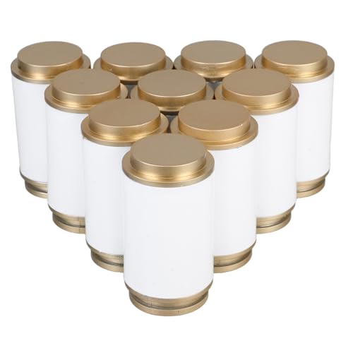 STOBAZA Curtain Rod Cap Set 10pcs Flange Rod End Holder Finials for Curtain Poles Decorative Heads