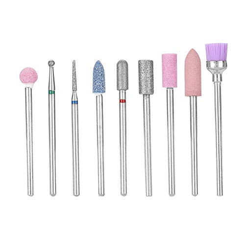Brocas de Uñas de Esmeril Para Taladro de Uñas, Herramientas de Pulido Y Cabezal de Pulido Para Manicura Y Máquina de Manicura, Máquina de Uñas Eléctrica, Accesorios de Salón de Belleza