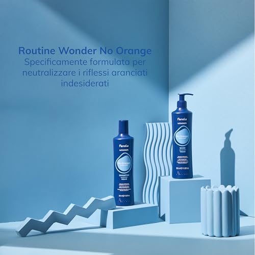 Fanola Wonder NoOrange Shampoo, Champú Anti-Anaranjado, 350 ml